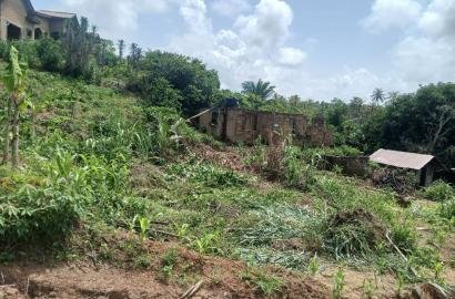 A plot of land with two bedrooms uncompleted building for sale