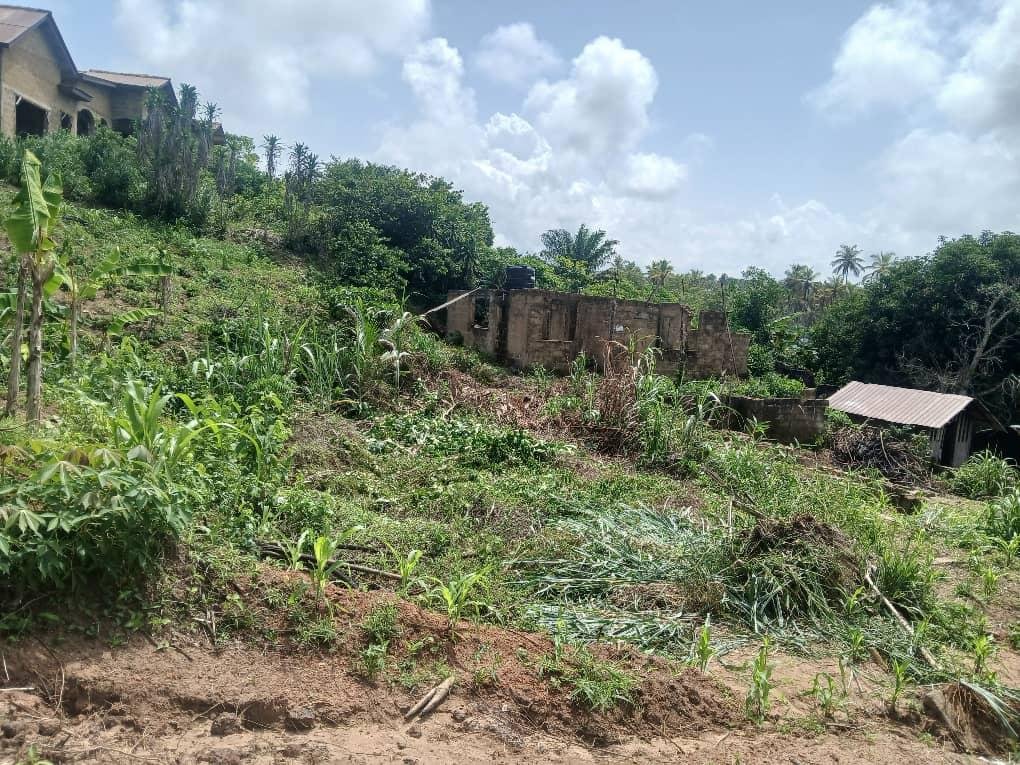 A plot of land with two bedrooms uncompleted building for sale